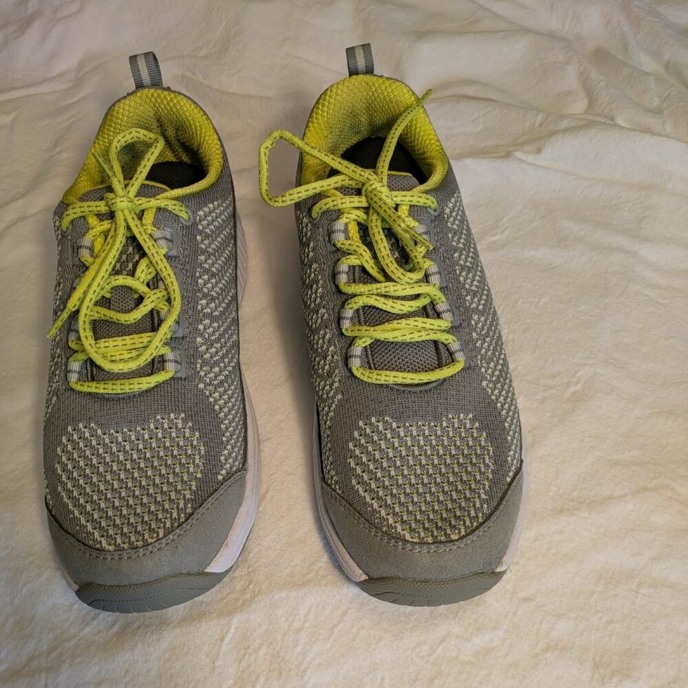 Orthofeet Athletic Sneakers  -- Womens 8 Medium Stretch Knit 987 Gray EUC - Picture 2 of 12
